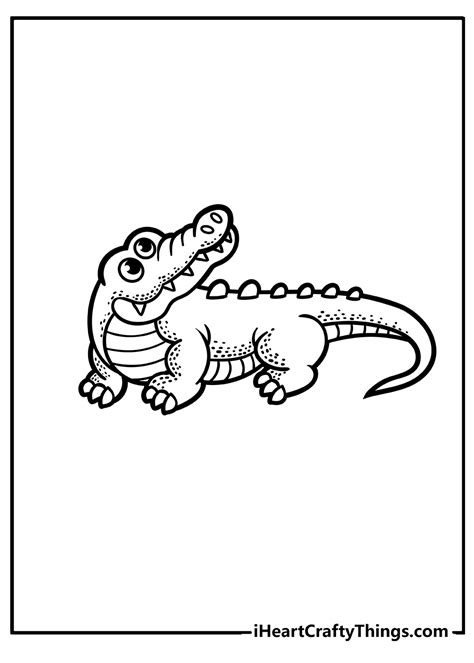 Alligator Coloring Pages Preschool