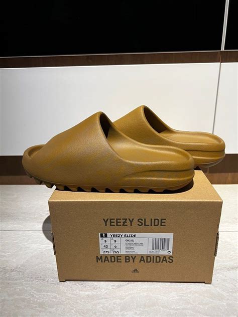 Yeezy Slide Ochre Mens Fashion Footwear Flipflops And Slides On Carousell