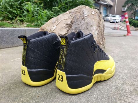 Air Jordan 12 Black Yellow For Sale – The Sole Line