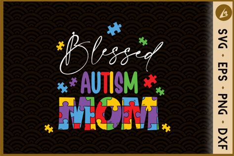 Autism Mom Blessed Puzzle By Ssflowerstore Thehungryjpeg