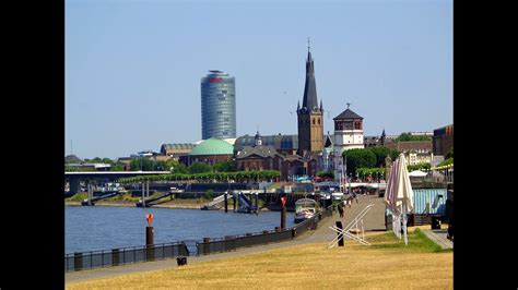 Düsseldorf 4K Rheinuferpromenade Rhine promenade YouTube