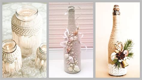 Beautiful And Cute Jute Craft Bottle Decoration Ideas Cute Jute Craft Bottle Ideas Youtube