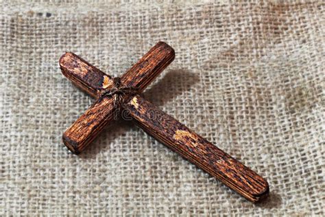 Handgemaakt Hout Christian Cross Symbool Van Het Christendom