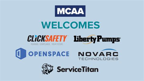 Welcome New Manufacturersupplier Members Mcaa