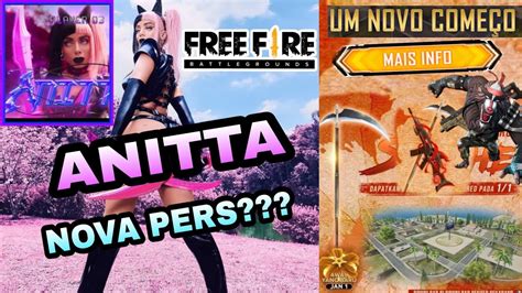 ANITTA NOVA PERSONAGEM DO FREE FIRE OS IRÃO À LOUCURA NOVO PET