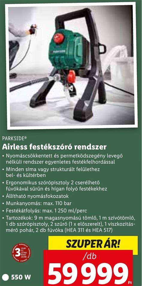 Parkside Airless Fest Ksz R Rendszer Db Aj Nlatok A Z Lidl Zletben