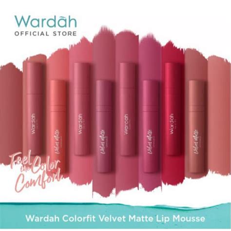 Jual Wardah Colorfit Velvet Matte Lip Mousse Shades Shopee Indonesia