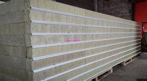 Стеновая сэндвич-панель с пенополистиролом 40 мм - купить по цене от 1 ...