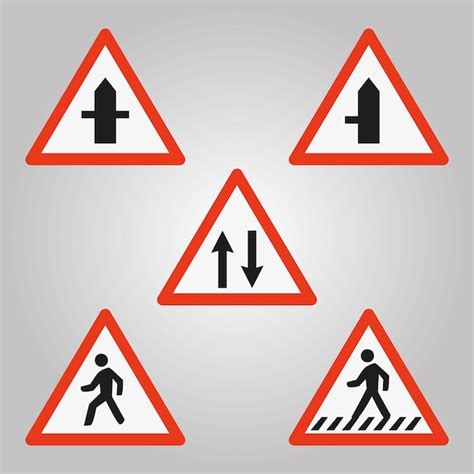 Premium Vector Traffic Road Signs Icon