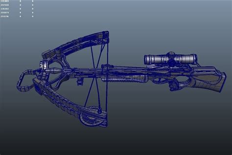 3d Model Crossbow Model Vr Ar Low Poly Cgtrader