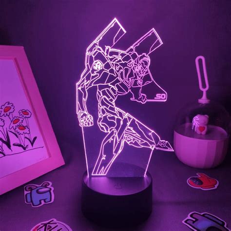 3d Anime Night Light Eva 02 Light Anime Figure Rgb 3d Led Night Light