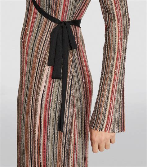 Womens Missoni Multi Embellished Striped Maxi Dress Harrods Uk