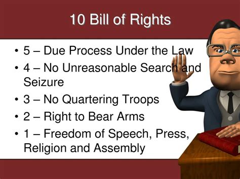 Ppt 10 Bill Of Rights Powerpoint Presentation Free Download Id1950887