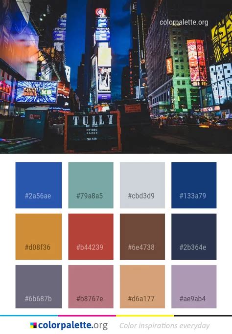 City Cityscape Night Color Palette | colorpalette.org