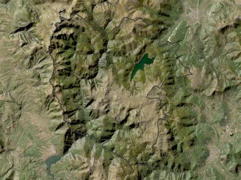 Mavrovo And Rostusa Macedonia Low Res Satellite No Legend Stock