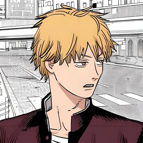 Denji Manga Color Chainsaw Anime Sketch Anime