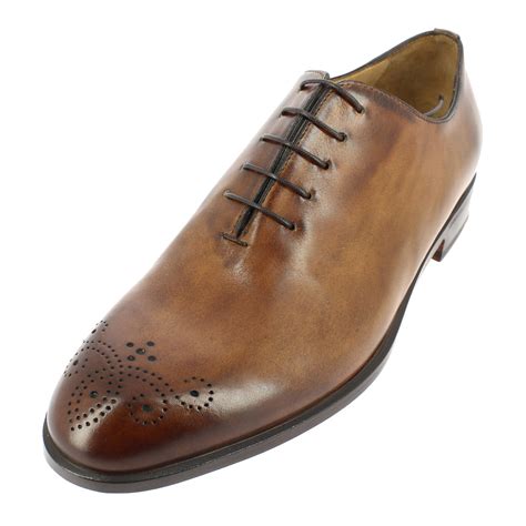 Chaussures Richelieu Tony Paul DANDY Cuir marron cognac patiné Cuir