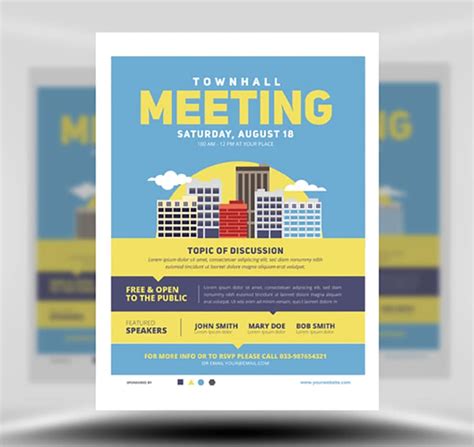 Community Meeting Flyer Template V2 Flyerheroes