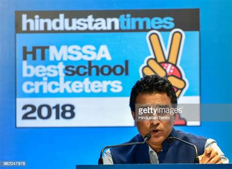 Former Indian Cricketer Sanjay Manjrekar during the Hindustan Times's... News Photo - Getty Images