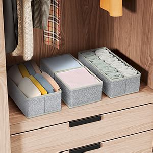 Homsorout Fabric Underwear Drawer Organiser Clothes Wardrobe