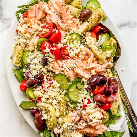 Mediterranean Salmon Salad This Healthy Table
