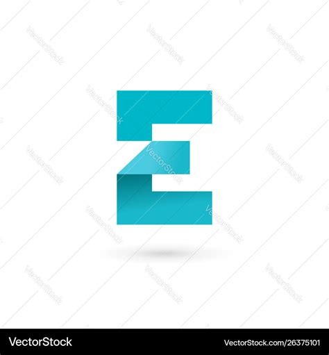 Letter E Logo Icon Design Template Elements Vector Image