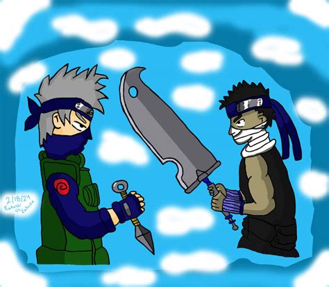 Kakashi Vs Zabuza By Miniinfra05 On Deviantart