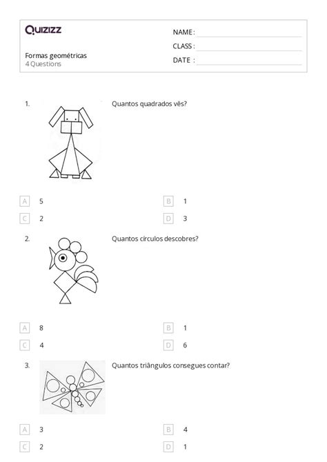 Retângulos Imprimível Jardim Da Infância Planilhas Quizizz