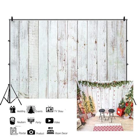 Buy LFEEY 10x8ft Vintage White Wood Backdrops For Photography Rustic