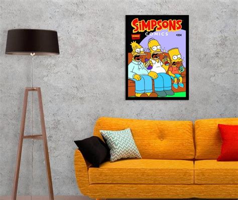 Quadro Os Simpsons Vidro E Moldura Elo Produtos Especiais