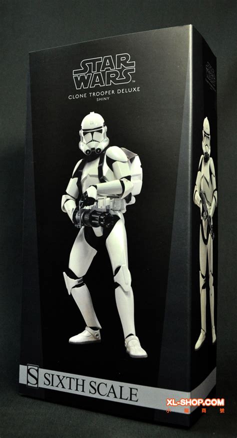 Sideshow Star Wars Clone Trooper Deluxe Shiny Scale Figure