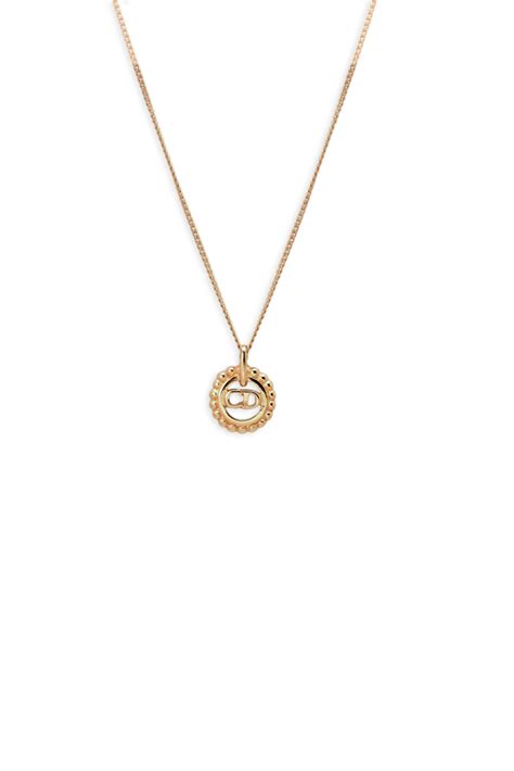 Christian Dior Small CD Logo Gold Chain Necklace | Rent Christian Dior ...