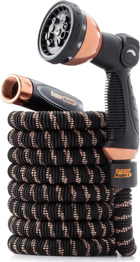 2024 Pocket Hose Copper Bullet With Thumb Spray Nozzle As Seen On Tv