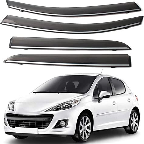 Set Of 4 Wind Deflectors For Peugeot 207 2009 2018 Car Side Door