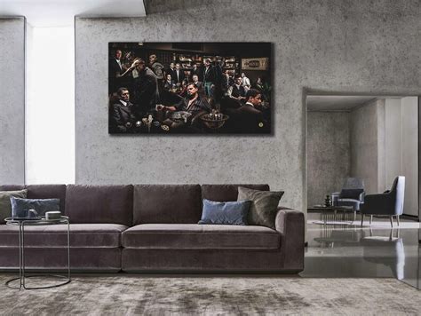 Famous Gangsters Canvas Large Print Wall Decor Movie Wall Etsy