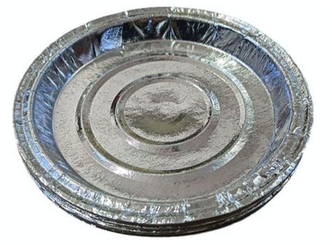 7inch Disposable Silver Paper Plate At Rs 0 39 Piece Silver Foil