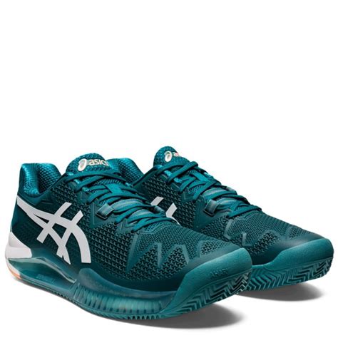 Asics Gel Resolution Clay Velours Pin Blanc Zona De Padel