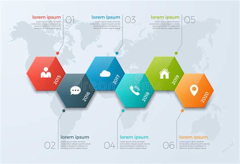 Calibre Infographic De Diagramme De Chronologie Avec 6 Options