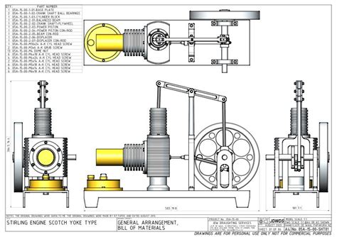 Scotch Yoke Sterling Mechanical Engineering Design Solidworks