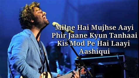 Milne Hai Mujhse Aayi Lyrics Aashiqui Aditya Roy Kapoor Shraddha