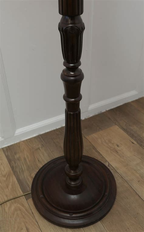 Antiques Atlas Turned And Fluted Walnut Floor Standard Lamp