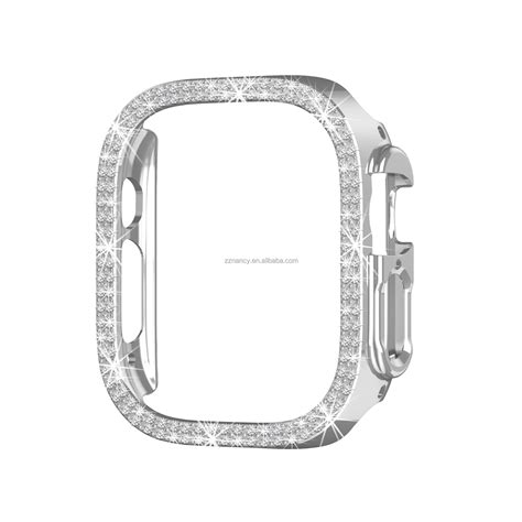 Luxury Bling Double Diamond Watch Cover For Apple Watch Case Bling Bumper With Screen Protector