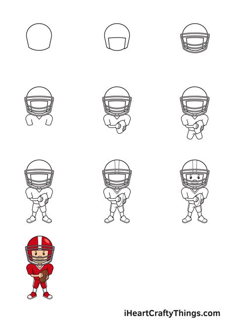 Football Player Drawing Easy