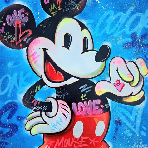 Peinture Mickey Mouse Par Kedarone Carr D Artistes