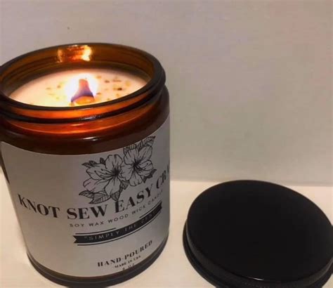 Wood Wick Crackling Candle Fall Candle Soy Wax Non Toxic | Etsy