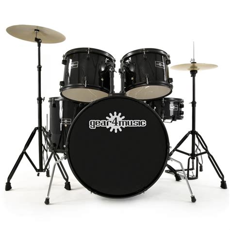 Bdk Full Size Starter Drum Kit By Gear Music Black Ex Demo At