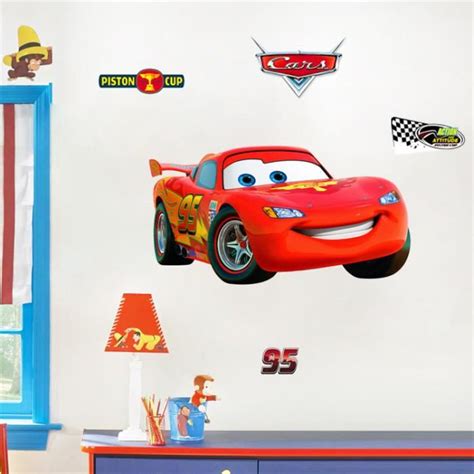 Stickers Muraux Enfant Cars Flash Mc Queen Cdiscount Maison