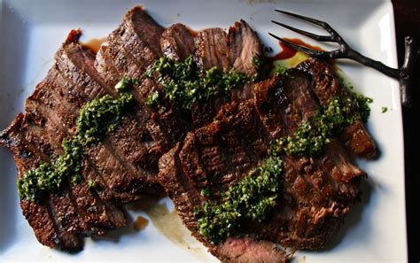 Salted Sugared Spiced™ Grilled Flank Steak With Chimichurri Sauce