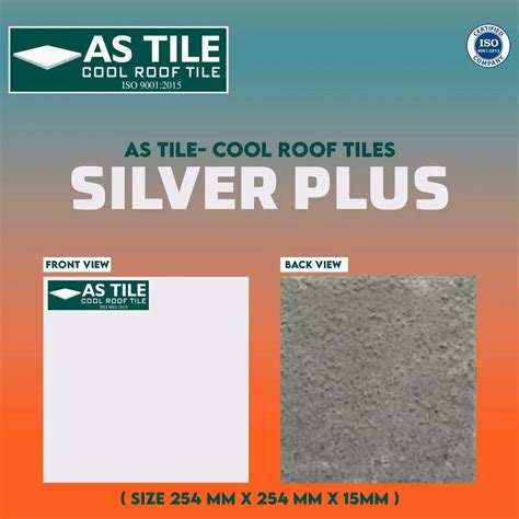 Natural Stone A S Cool Roof Tiles Model Silver Plus 254MM X 254MM X