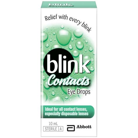 Buy Blink Contacts Eye Drops 10ml Online At Chemist Warehouse